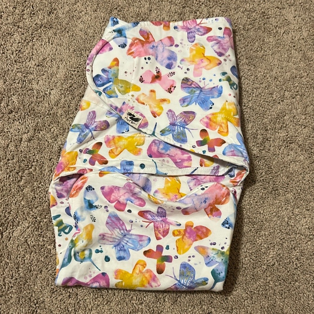 Norani Butterfly Print Baby Swaddle